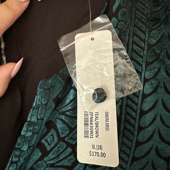 NWT Soft Surroundings Velvet Dimora Dress - Picture 4 of 10